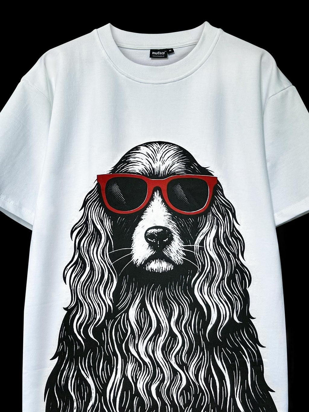 The Chill Dog – Oversized White T-Shirt