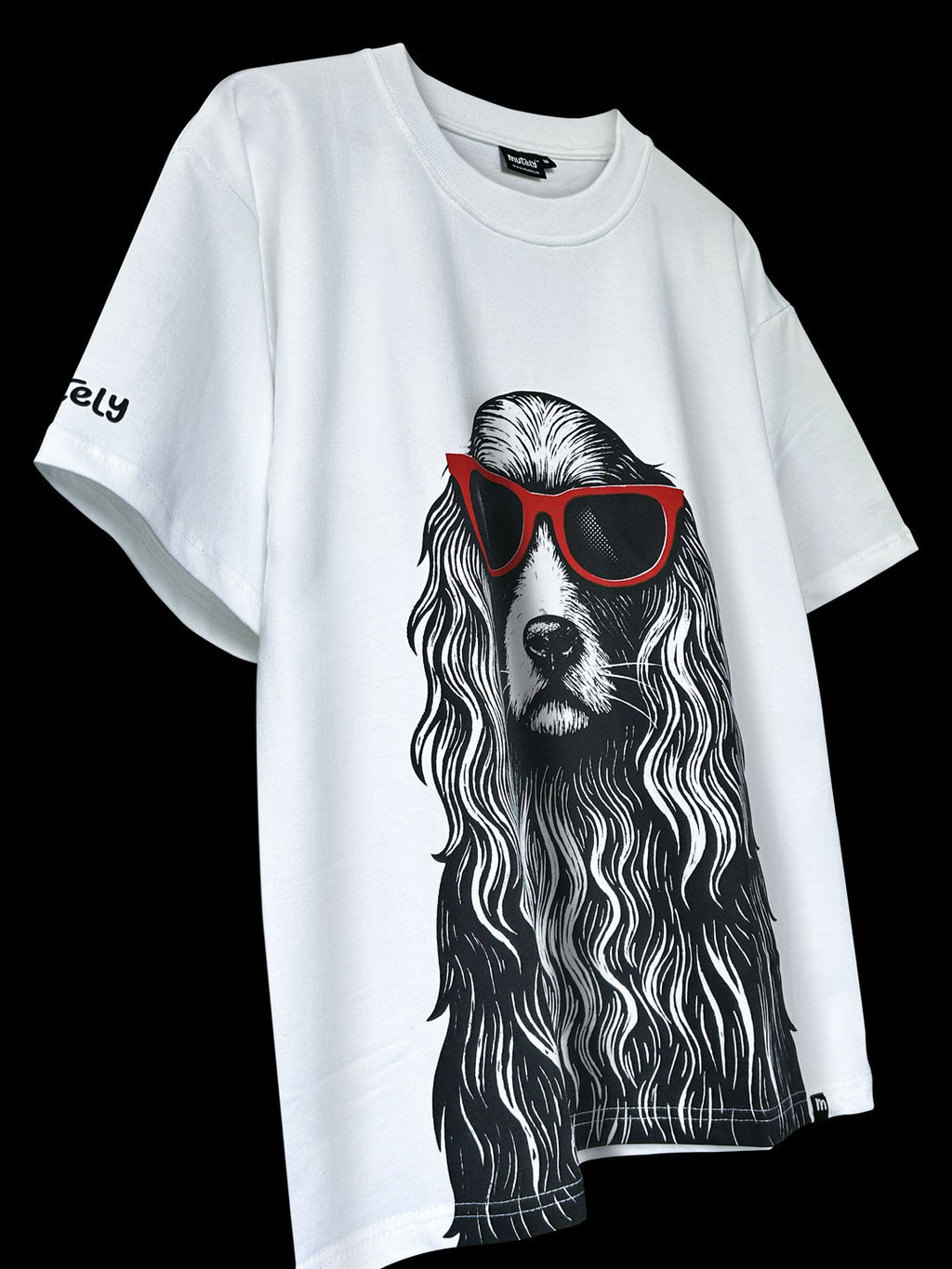 The Chill Dog – Oversized White T-Shirt