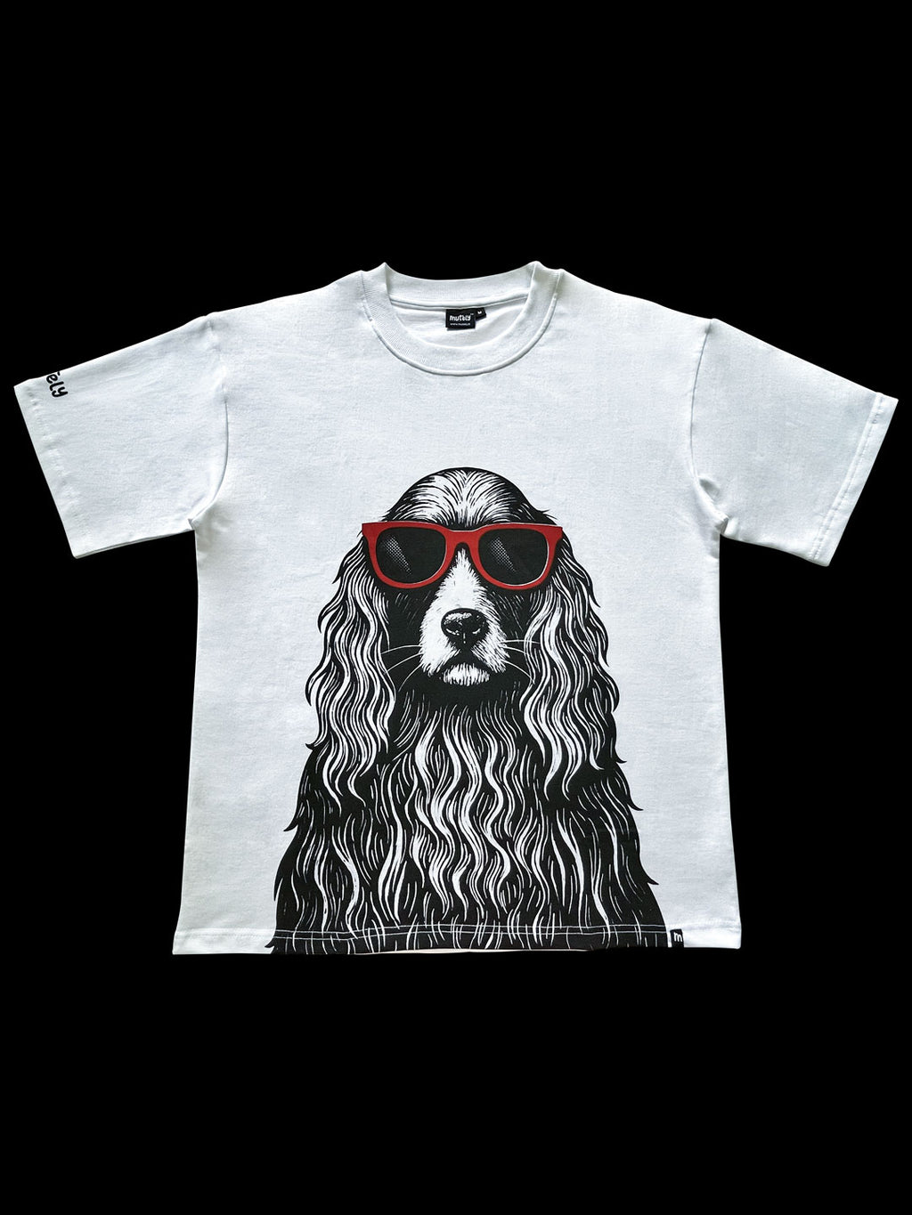 The Chill Dog – Oversized White T-Shirt