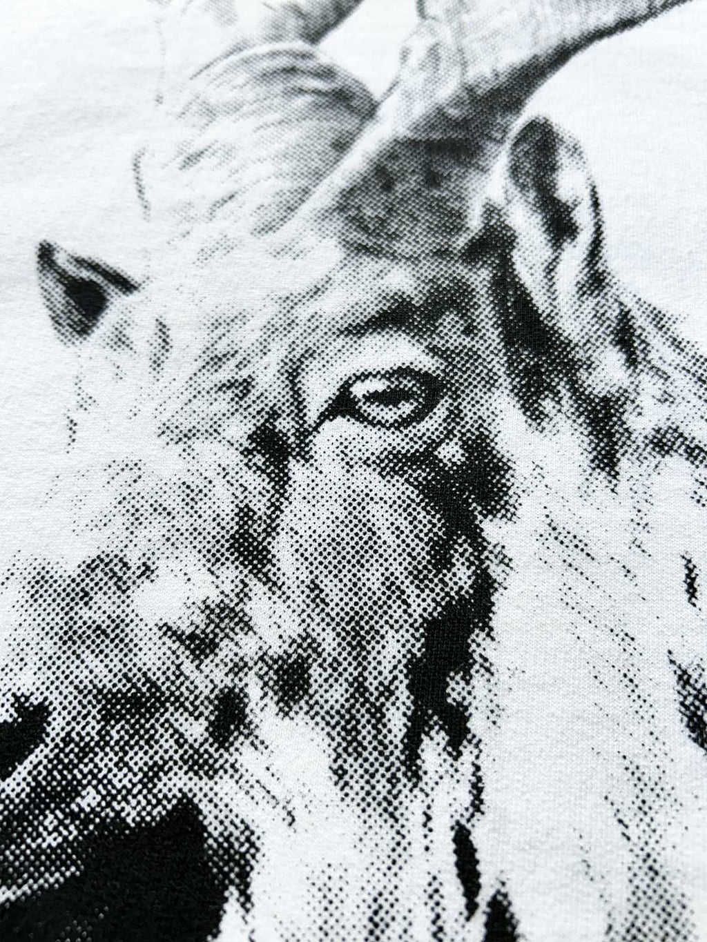 Wild Markhor- Oversized White T-Shirt