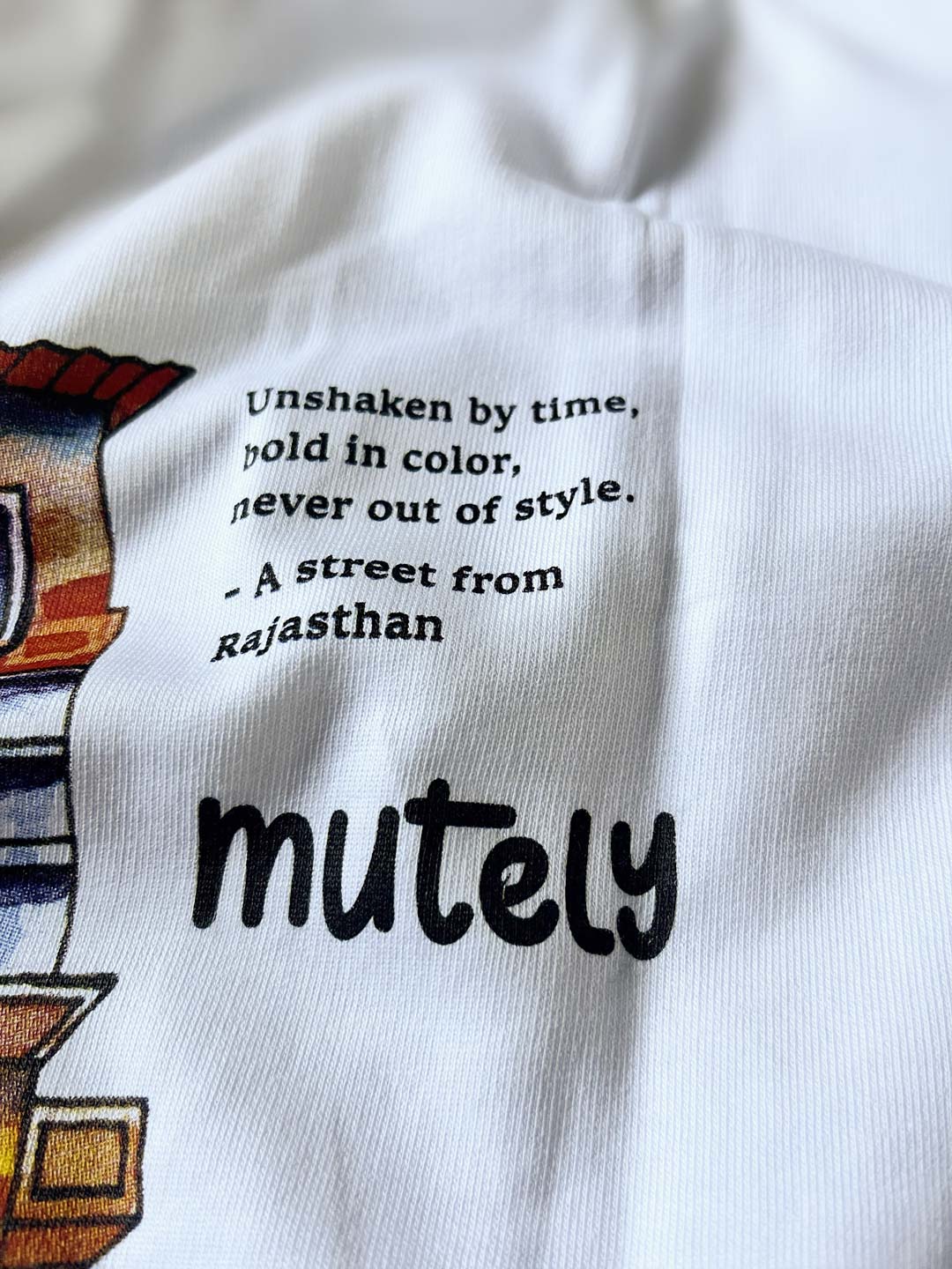 Indian Streets – Oversized White T-Shirt
